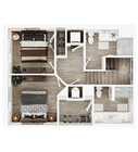 Lusso Two Bedroom N2A Downstairs