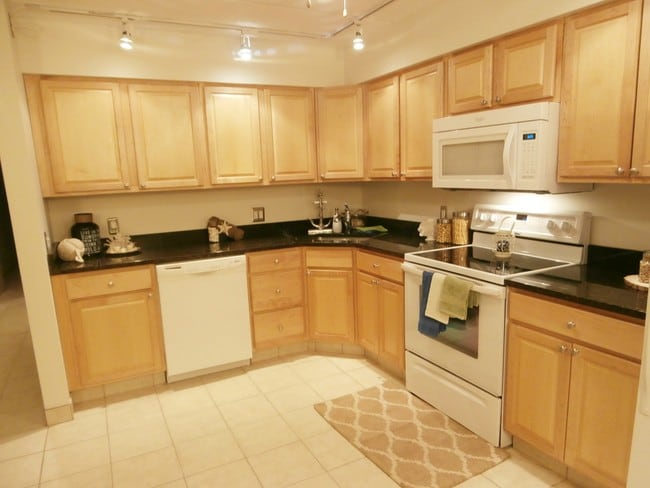 Granite counter tops in select homes