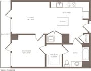 A5a -1x1 floor plan Linea Midtown