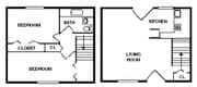 2BR/1BA
