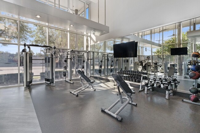 Strength training machines and free weights