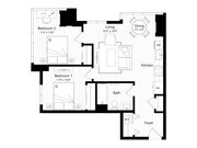 HB13 | 2 Bed | 1 Bath floor plan Verra
