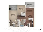 Juniper | 2 bed 2 bath | 967 sq ft