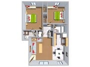 Floor plan without washer and dryer