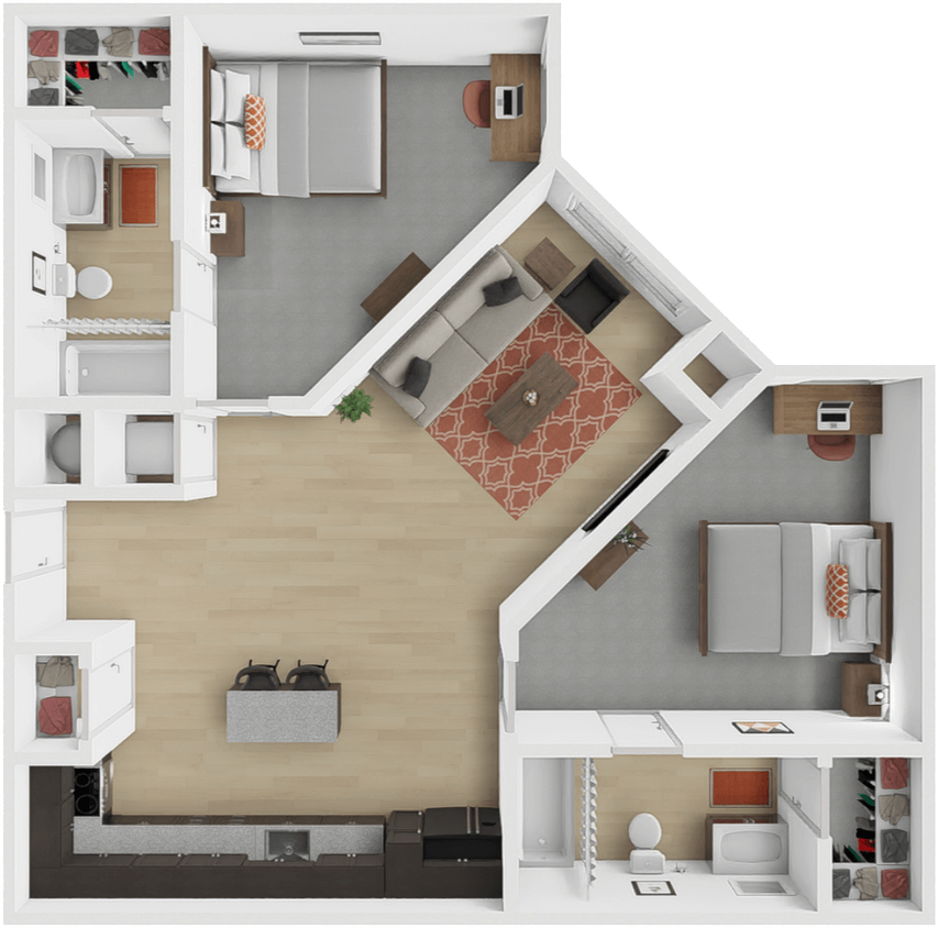 Floor Plan - Coach BEDROOM ONLY