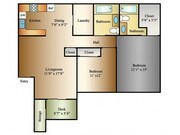 Apartamento de 2 habitaciones y 2 baños, 93 metros cuadrados (1000 pies cuadrados) | Serengeti Springs | Apartamentos en West Jordan, Utah