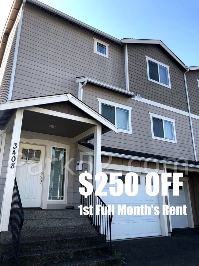 $250 OFF - 3 Bedroom Townhome in Tacoma - $250 OFF - 3 Bedroom Townhome in Tacoma