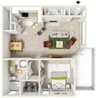 Milan | 1 bed 1 bath | 840 sq ft
