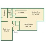 1BR/1BA