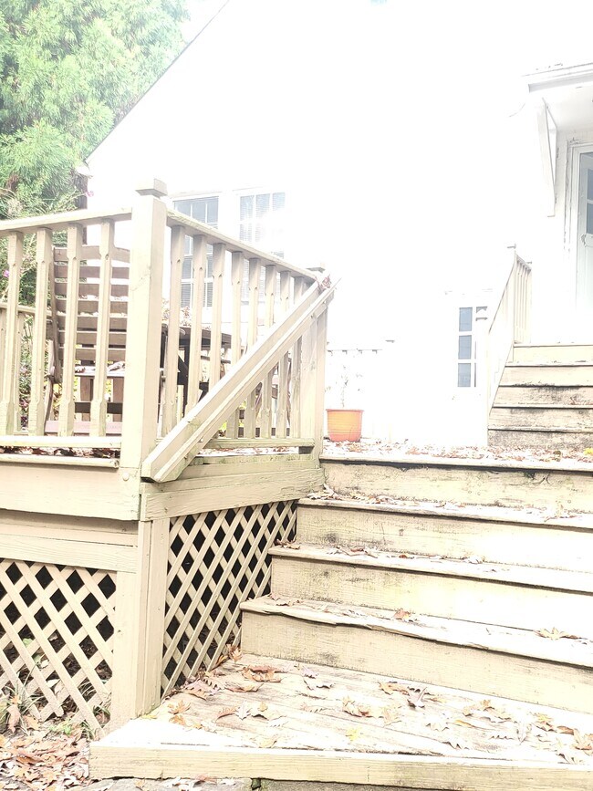 Deck to kitchen door - 444 Burlington Rd NE Unit 1