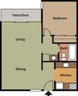 1BR/1BA