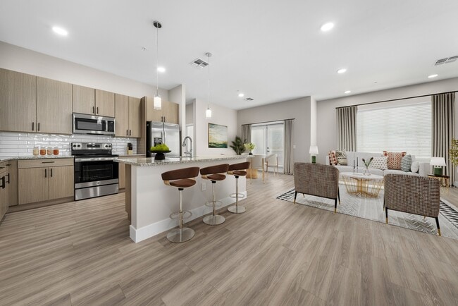 Spacious Kitchen and Living Space