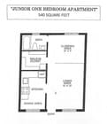540 Sq. Ft. Jr. 1 Bdrm.