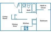 1BR/1BA
