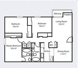 3BR/2BA