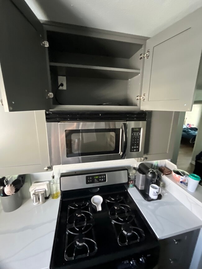 New cabinets, new microwave, new refrigerator - 5525 Canoga Ave Unit 320