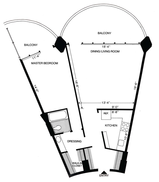 One Bedroom Original Layout