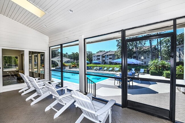 Covered Poolside Patio Area