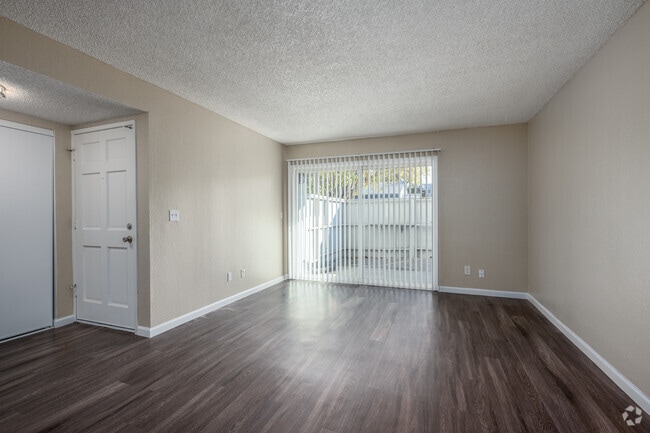 2BR, 1BA - 750SF - Living Room - The Grove Apartments