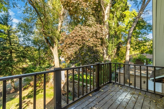 Rear deck overlooking the backyard!