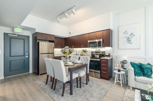 Modelo de cocina del apartamento