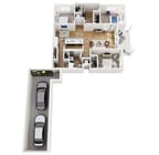 Floor Plan 3A | Seasons at Spring Street | Apartments in Mount Pleasant, WI