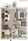 Experience smart design and comfort in this beautifully laid-out modern apartment.