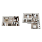 The Rosetta Three Bedroom - Small (3D)