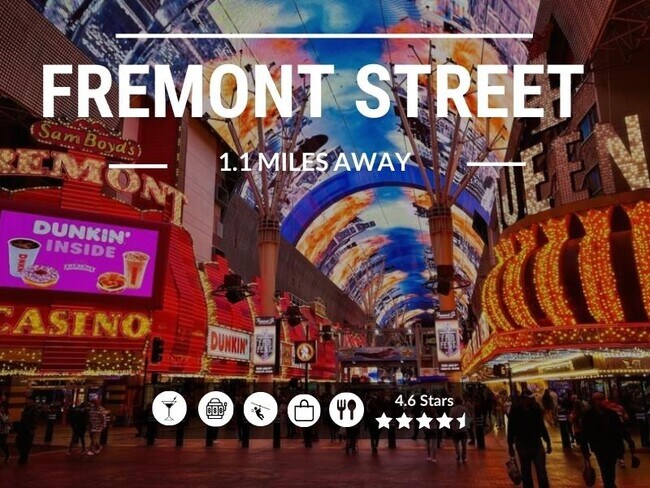Down the road from the famous Fremont Street!