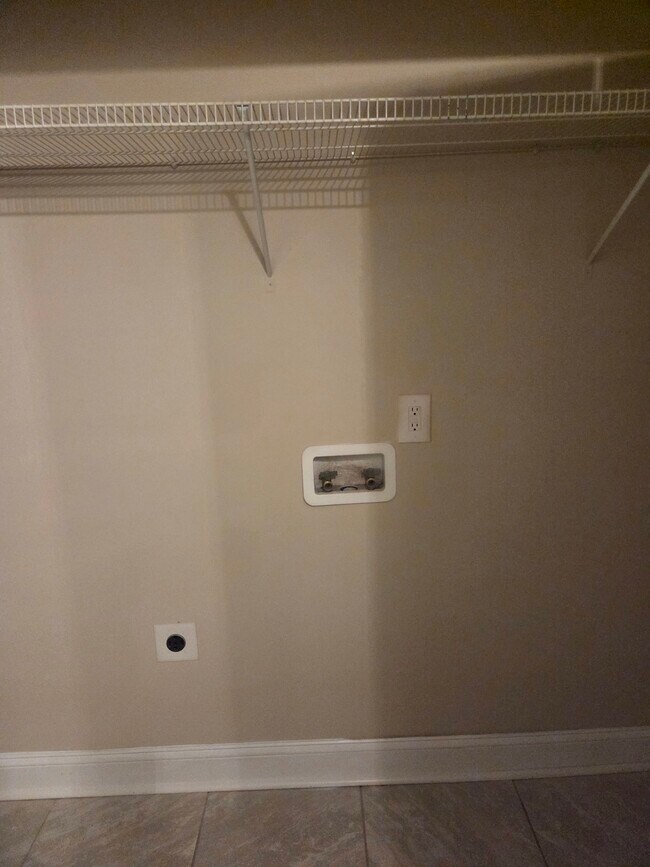 Laundry Closet in Half Bath