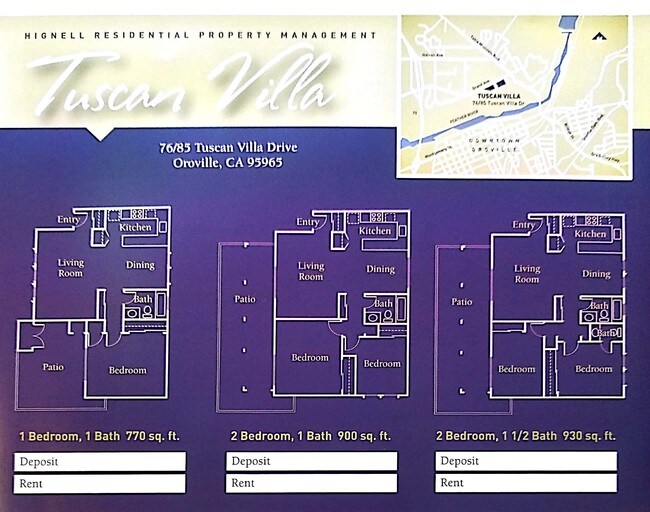 Floor Plans - Tuscan Villa