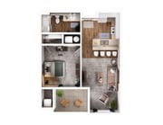 1x1A - 1 Bed _ 1 Bath