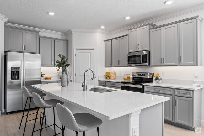 Model Kitchen - The Enclave at Twin Rivers Rental