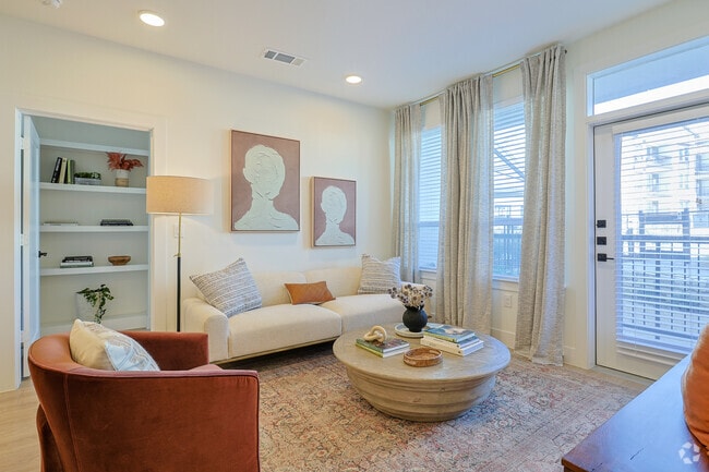 2BR, 2BA - 1,095SF - Living Area