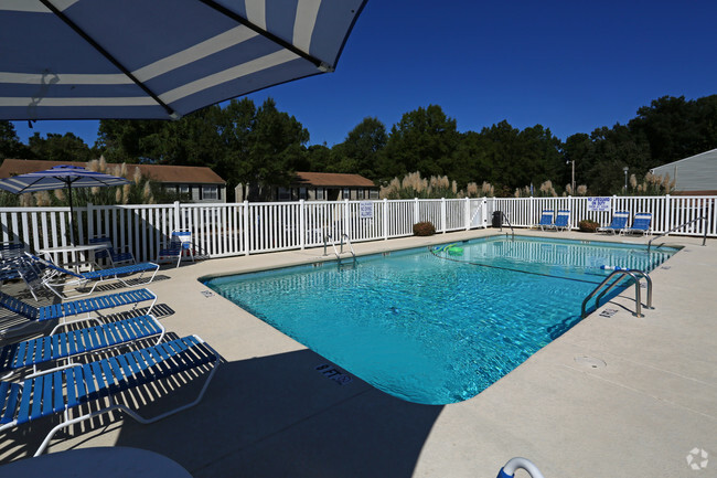 Sparkling Pool Area - Autumn Ridge Apartments