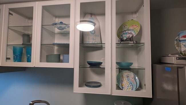 Glass shelves more light to see - 1118 Peachtree St Unit B