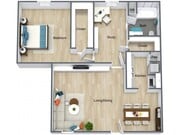 2 Bed - 1 Bath