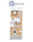 1 Bed 1 Bath