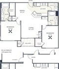 B2 floor plan The Paseo at Town Center