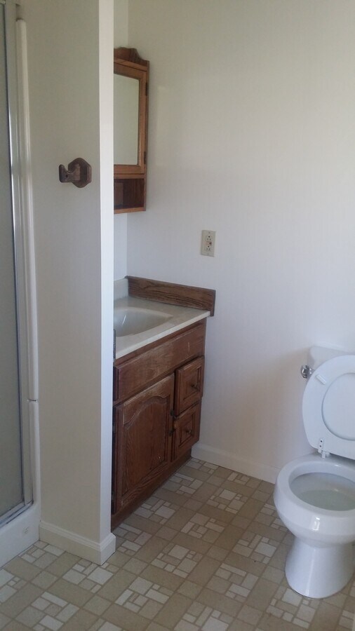 Bathroom with shower - 616 Cedar St Unit B