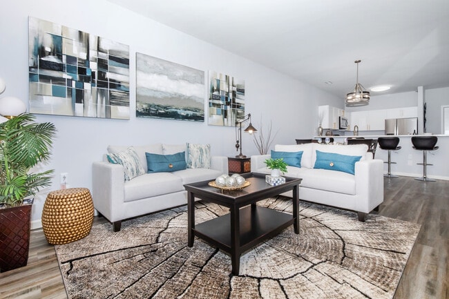 2BD, 1BA - Living Room