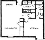 1BR/1BA