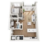 Floor Plan A1 | Echelon at Charlotte | Apartments in Charlotte, NC