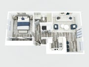 Experience contemporary living in this thoughtfully designed one-bedroom apartment.