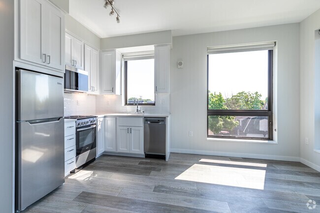 1HAB, 1BA - 470SF la cocina y sala de estar