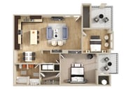 2 Bedroom 1 Bathroom