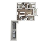 Floor Plan 3A | Seasons at North Aurora | Apartments in North Aurora, IL