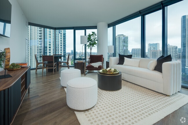 2BR, 2BA - 1,174SF (Living Room)