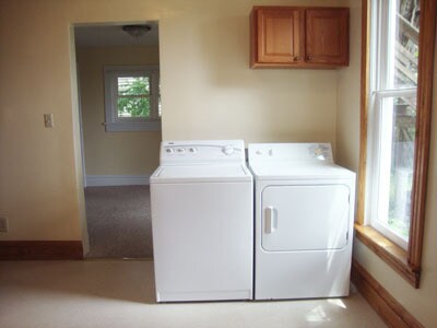 Laundry area in kitchen...refrigerator is to your left. - 512 S Center St Unit Fl. 1