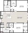 2 Bedroom, 2 Bath